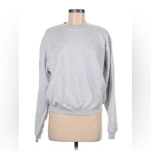 Skims💗Cotton Fleece Light Grey Classic Crewneck Medium